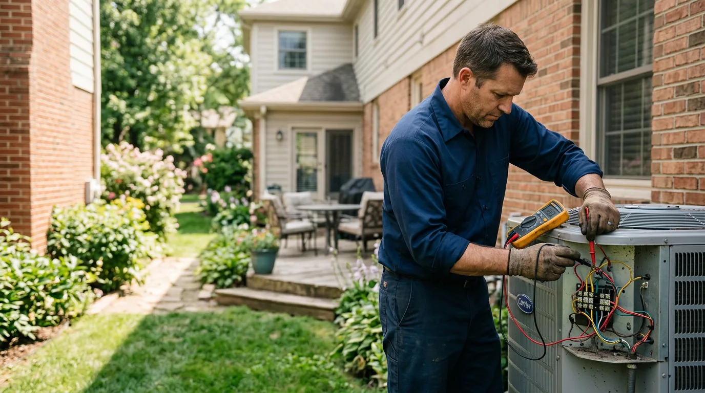 HVAC technician working near Toms River, NJ